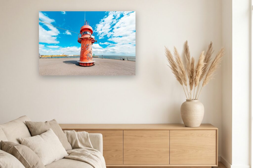 Leinwand Büsum 6 als 120 x 80 cm Leinwand im Wohnzimmer