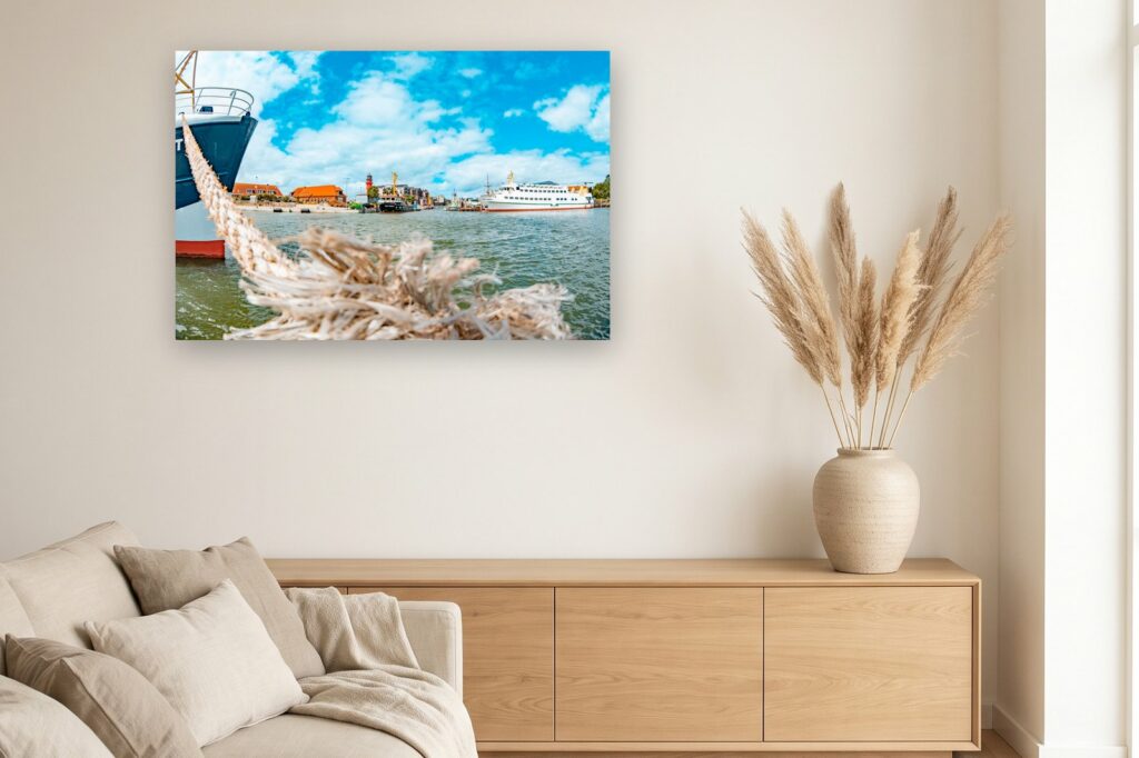 Leinwand Büsum 7 als 120 x 80 cm Leinwand im Wohnzimmer