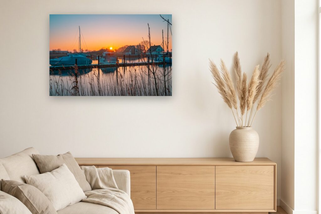 Leinwand Carolinensiel Harlesiel 12 als 120 x 80 cm Leinwand im Wohnzimmer