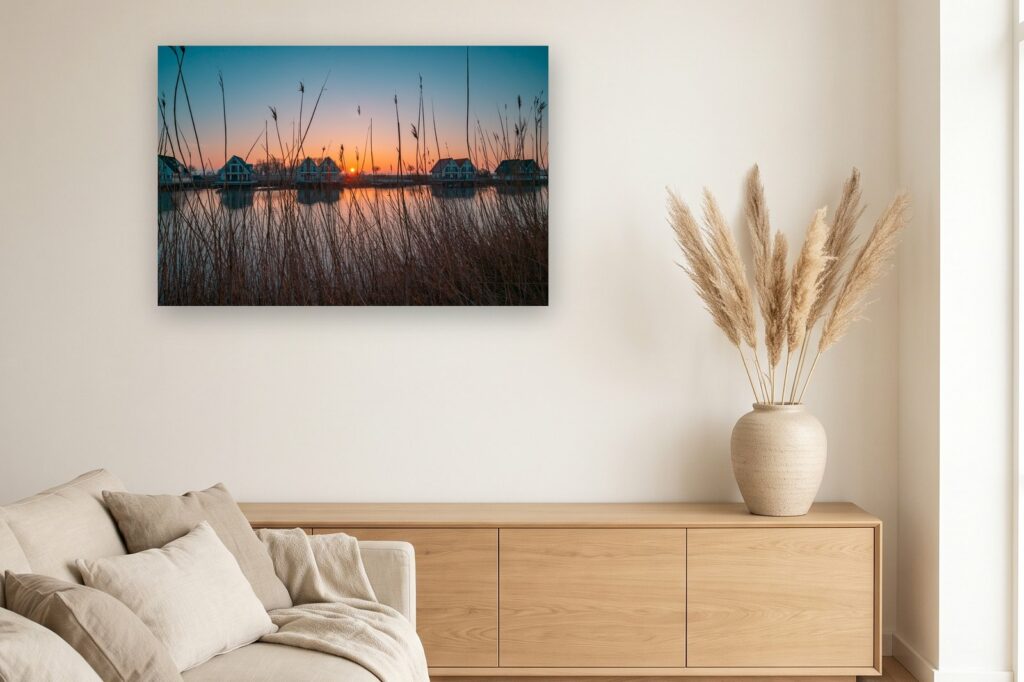 Leinwand Carolinensiel Harlesiel 13 als 120 x 80 cm Leinwand im Wohnzimmer