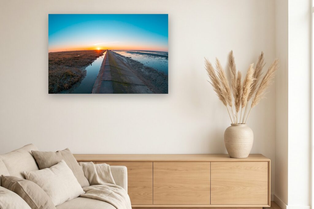 Leinwand Carolinensiel Harlesiel 2 als 120 x 80 cm Leinwand im Wohnzimmer