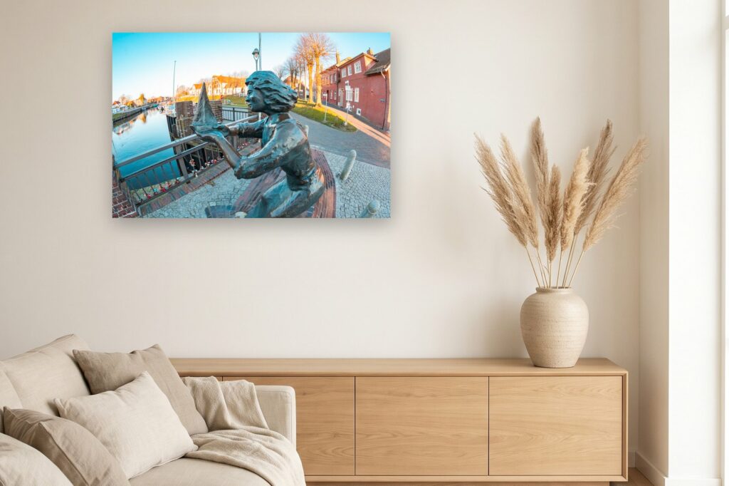 Leinwand Carolinensiel Harlesiel 3 als 120 x 80 cm Leinwand im Wohnzimmer
