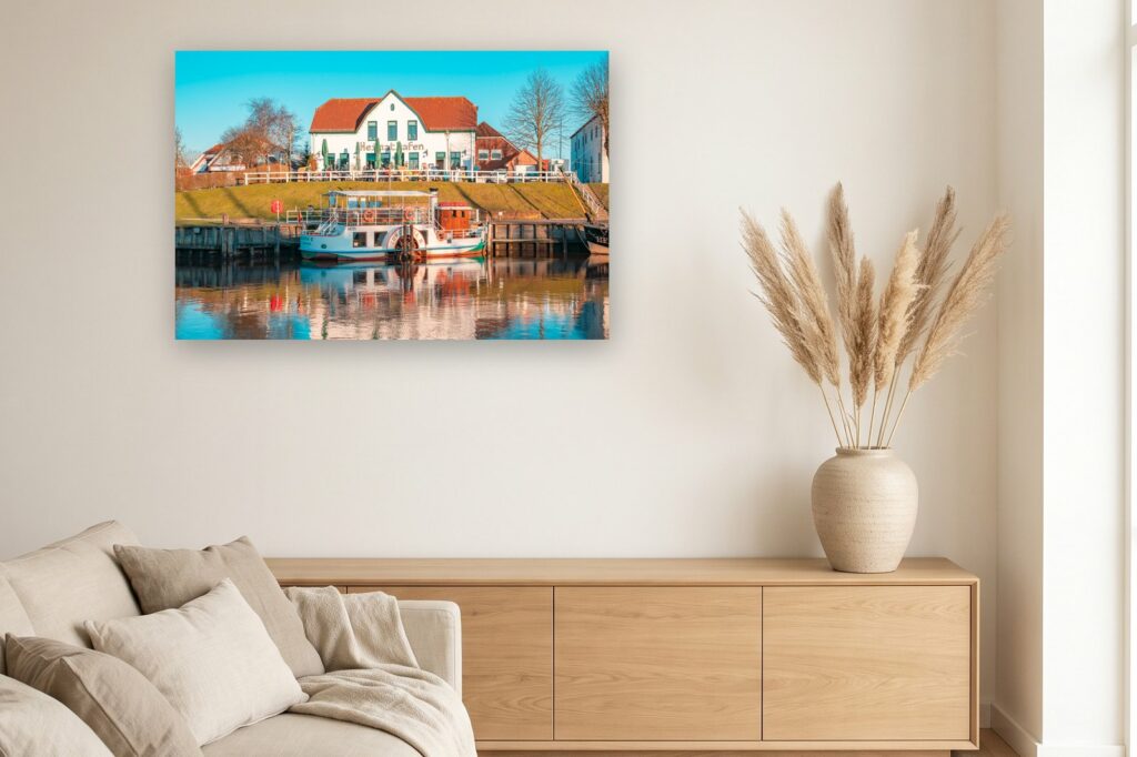 Leinwand Carolinensiel Harlesiel 4 als 120 x 80 cm Leinwand im Wohnzimmer