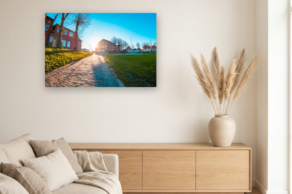 Leinwand Carolinensiel Harlesiel 5 als 120 x 80 cm Leinwand im Wohnzimmer