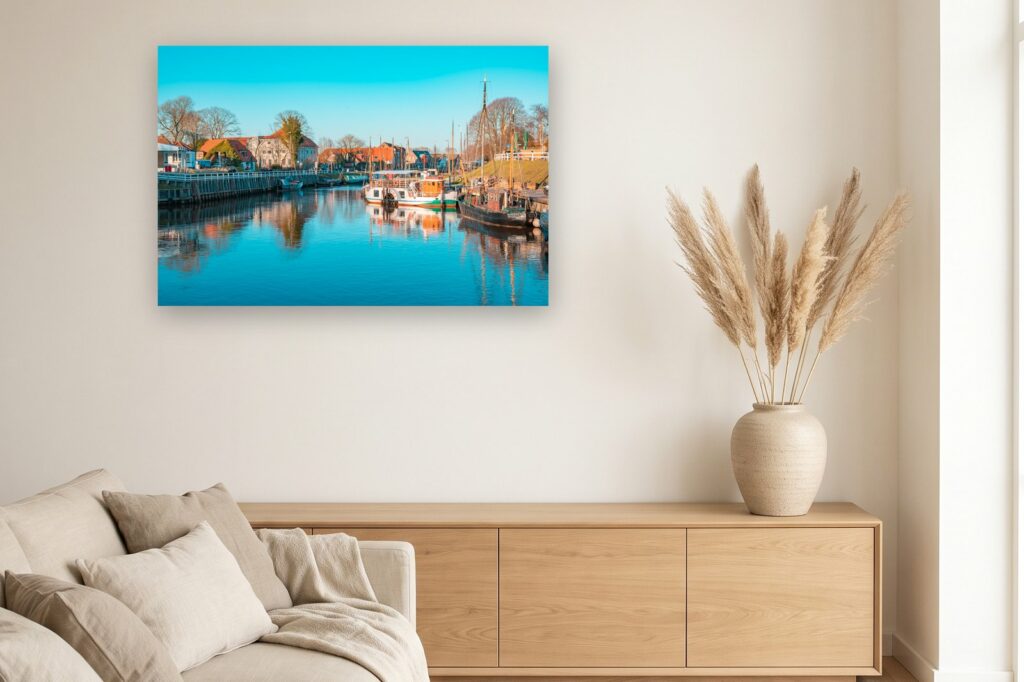 Leinwand Carolinensiel Harlesiel 6 als 120 x 80 cm Leinwand im Wohnzimmer