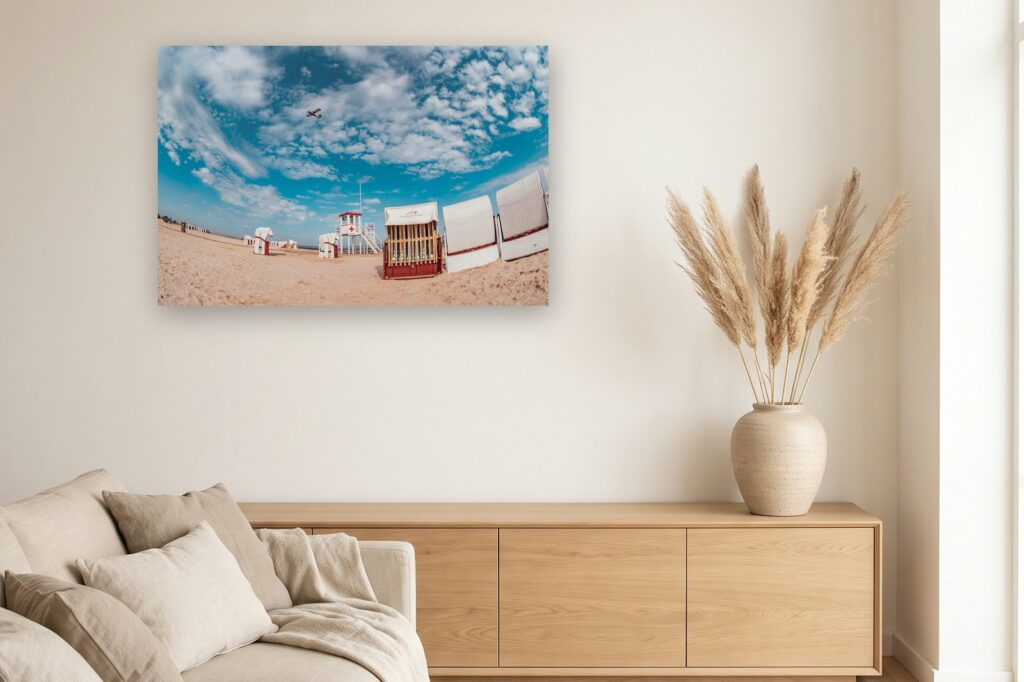 Leinwand Carolinensiel Harlesiel 7 als 120 x 80 cm Leinwand im Wohnzimmer