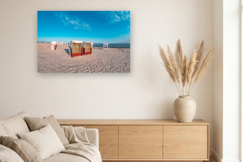 Leinwand Carolinensiel Harlesiel 8 als 120 x 80 cm Leinwand im Wohnzimmer