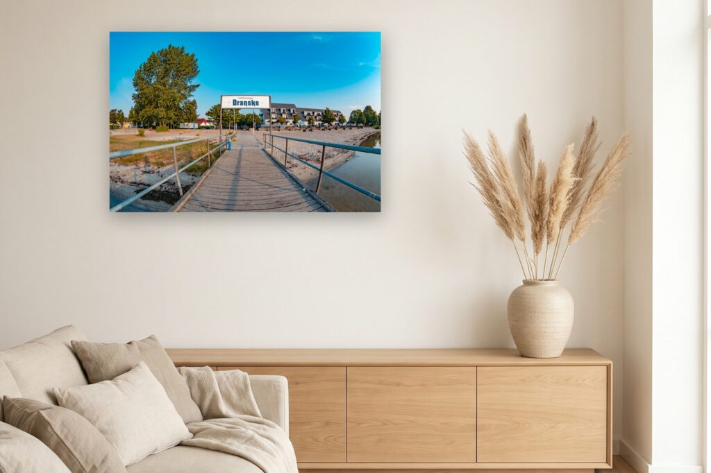 Leinwand Dranske 8 als 120 x 80 cm Leinwand im Wohnzimmer
