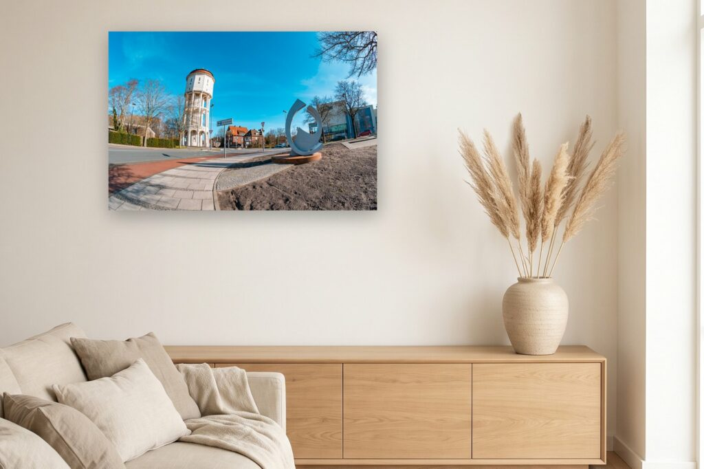 Leinwand Emden 12 als 120 x 80 cm Leinwand im Wohnzimmer