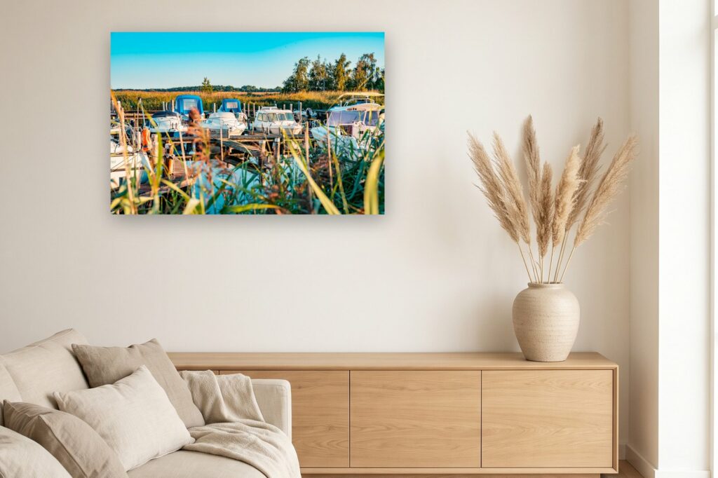 Leinwand Fischland Darss Zingst 12 als 120 x 80 cm Leinwand im Wohnzimmer