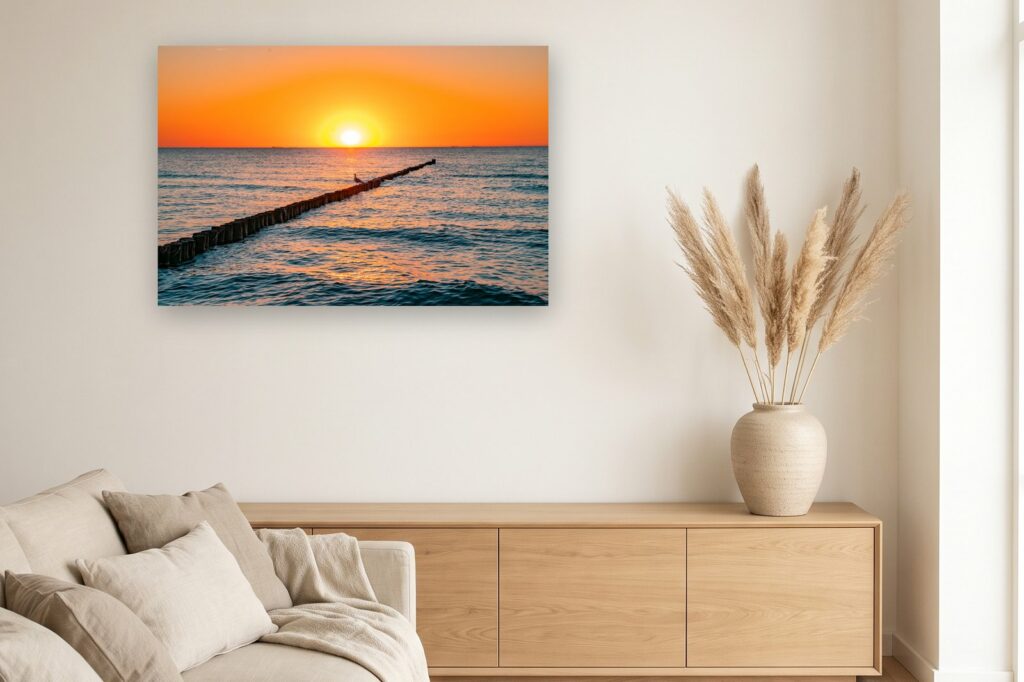Leinwand Fischland Darss Zingst 13 als 120 x 80 cm Leinwand im Wohnzimmer