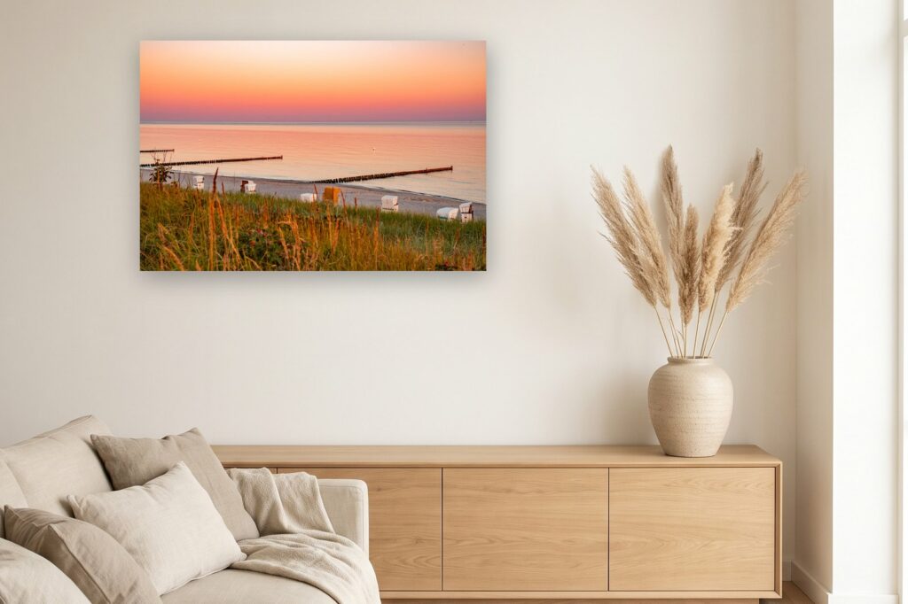 Leinwand Fischland Darss Zingst 4 als 120 x 80 cm Leinwand im Wohnzimmer