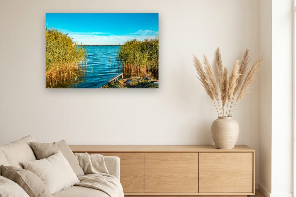 Leinwand Fischland Darss Zingst 7 als 120 x 80 cm Leinwand im Wohnzimmer