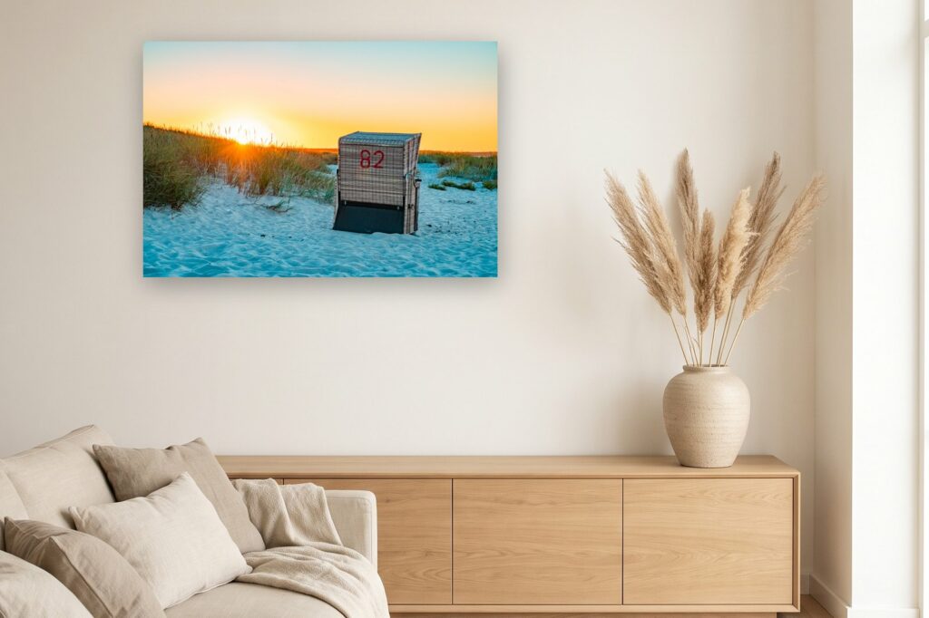 Leinwand Fischland Darss Zingst 9 als 120 x 80 cm Leinwand im Wohnzimmer