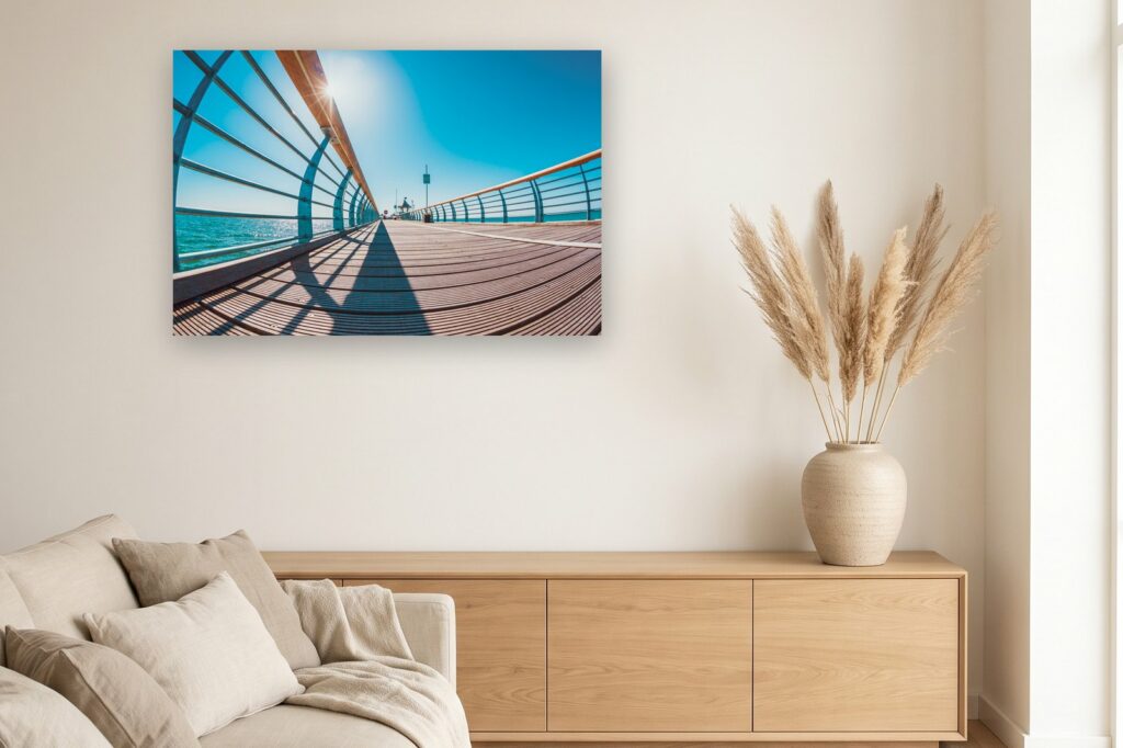 Leinwand Grömitz 12 als 120 x 80 cm Leinwand im Wohnzimmer