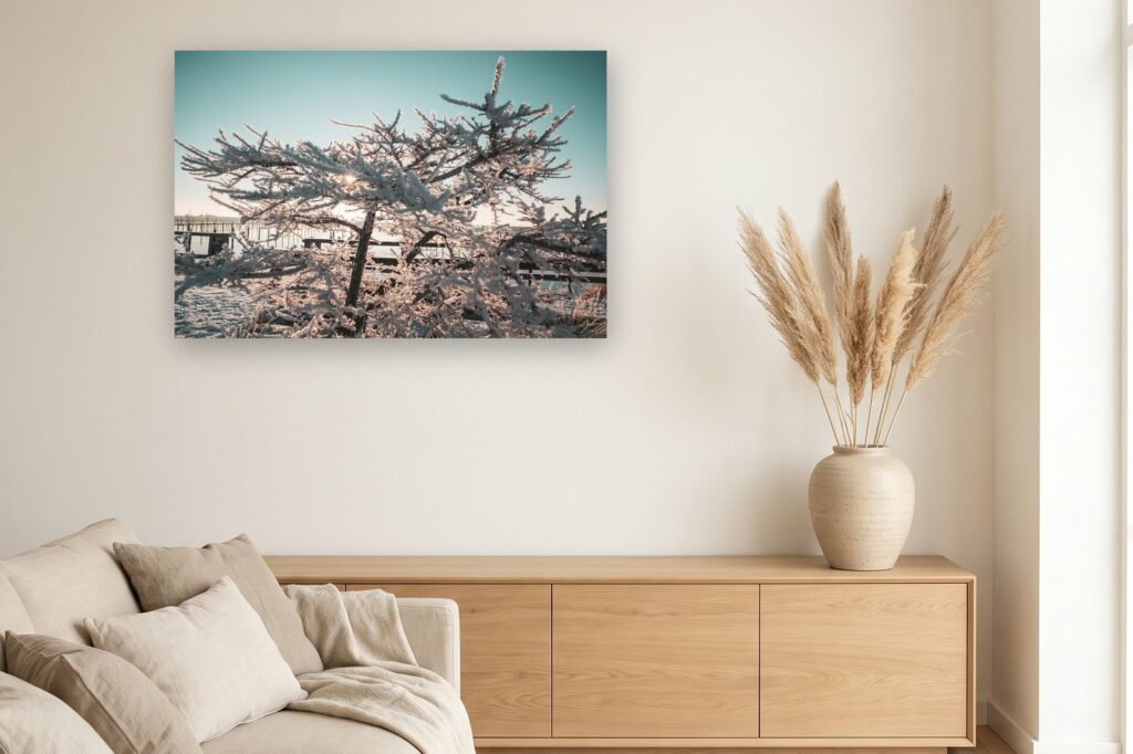 Leinwand Grömitz 15 als 120 x 80 cm Leinwand im Wohnzimmer