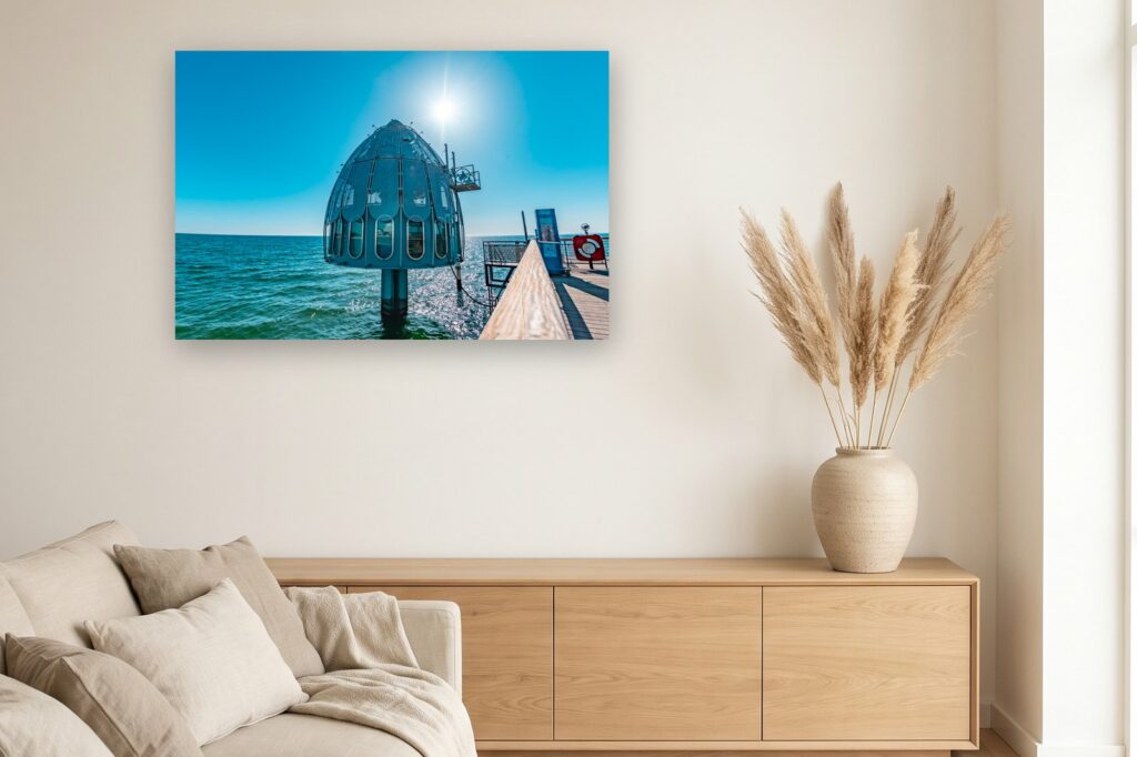Leinwand Grömitz 2 als 120 x 80 cm Leinwand im Wohnzimmer