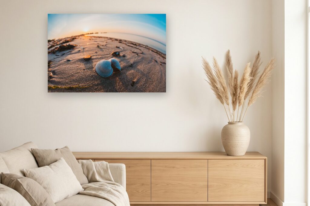 Leinwand Grömitz 8 als 120 x 80 cm Leinwand im Wohnzimmer