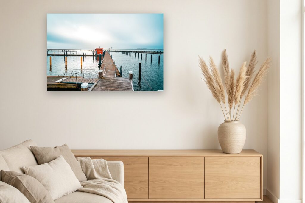 Leinwand Großenbrode 3 als 120 x 80 cm Leinwand im Wohnzimmer