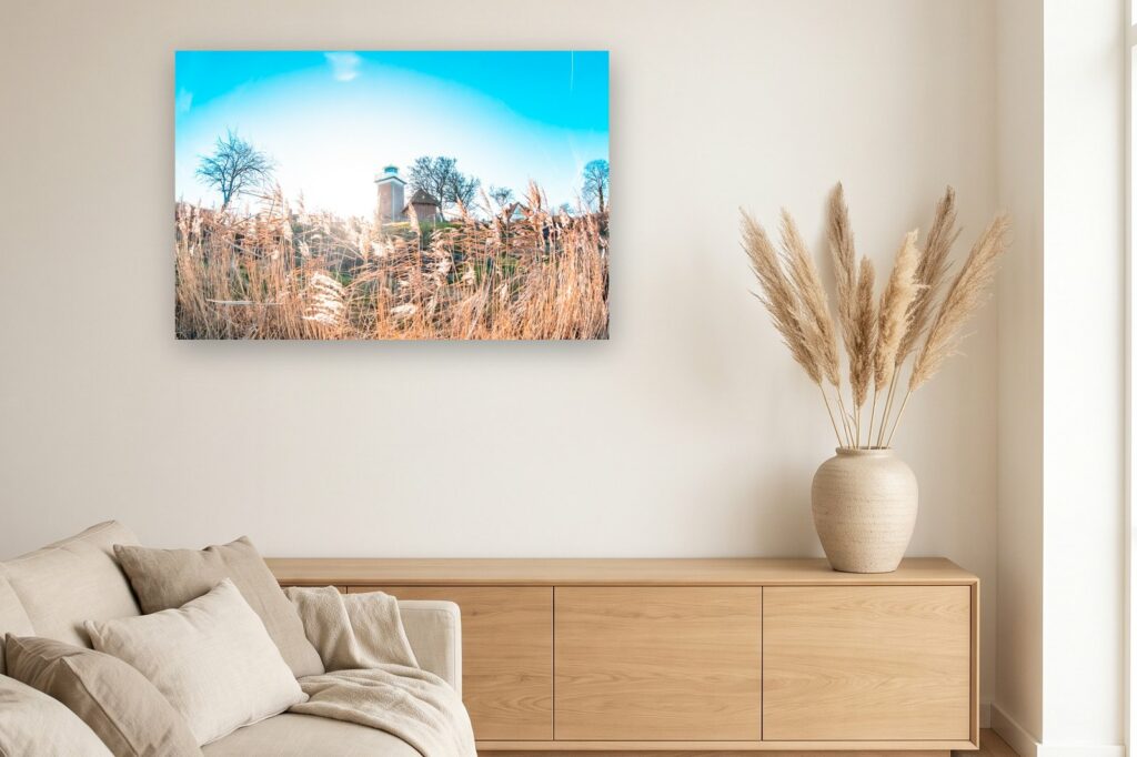 Leinwand Heiligenhafen 2 als 120 x 80 cm Leinwand im Wohnzimmer