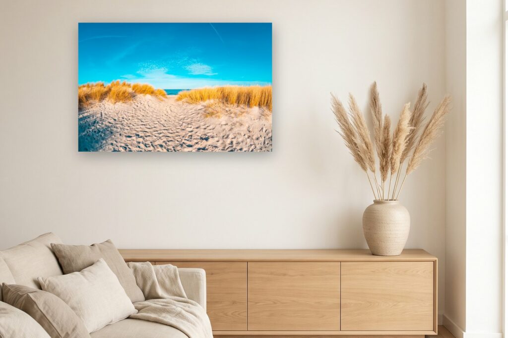 Leinwand Heiligenhafen 3 als 120 x 80 cm Leinwand im Wohnzimmer