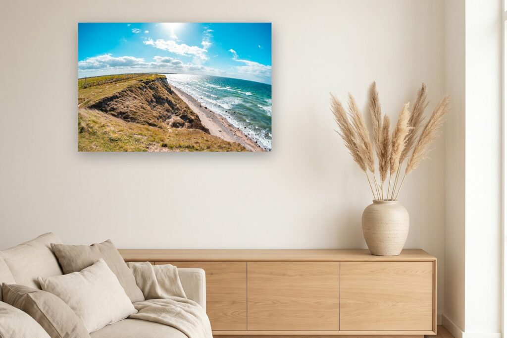 Leinwand Heiligenhafen 7 als 120 x 80 cm Leinwand im Wohnzimmer