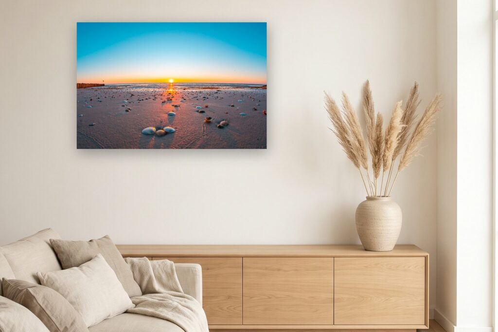 Leinwand Horumersiel Schillig 1 als 120 x 80 cm Leinwand im Wohnzimmer