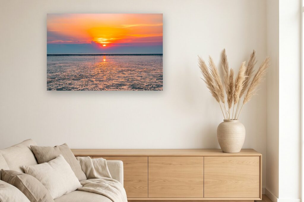 Leinwand Horumersiel Schillig 11 als 120 x 80 cm Leinwand im Wohnzimmer