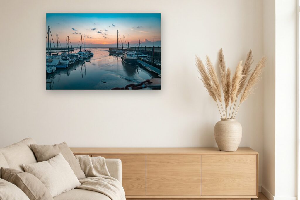 Leinwand Horumersiel Schillig 13 als 120 x 80 cm Leinwand im Wohnzimmer