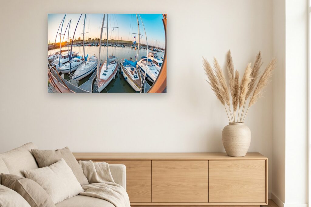 Leinwand Horumersiel Schillig 14 als 120 x 80 cm Leinwand im Wohnzimmer
