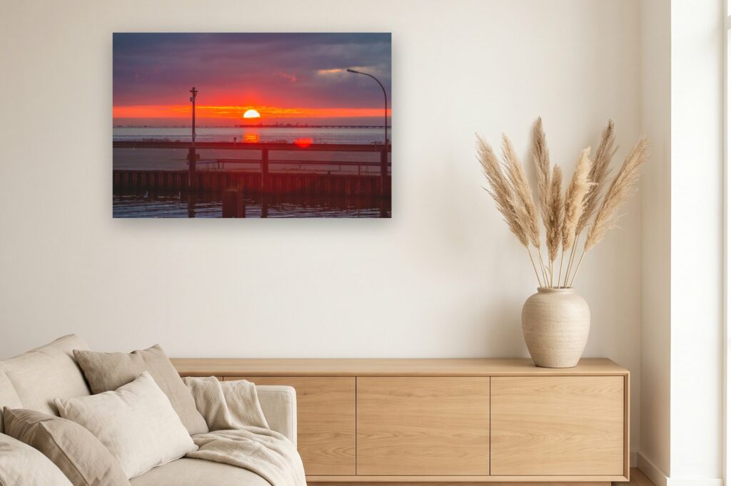 Leinwand Horumersiel Schillig 2 als 120 x 80 cm Leinwand im Wohnzimmer