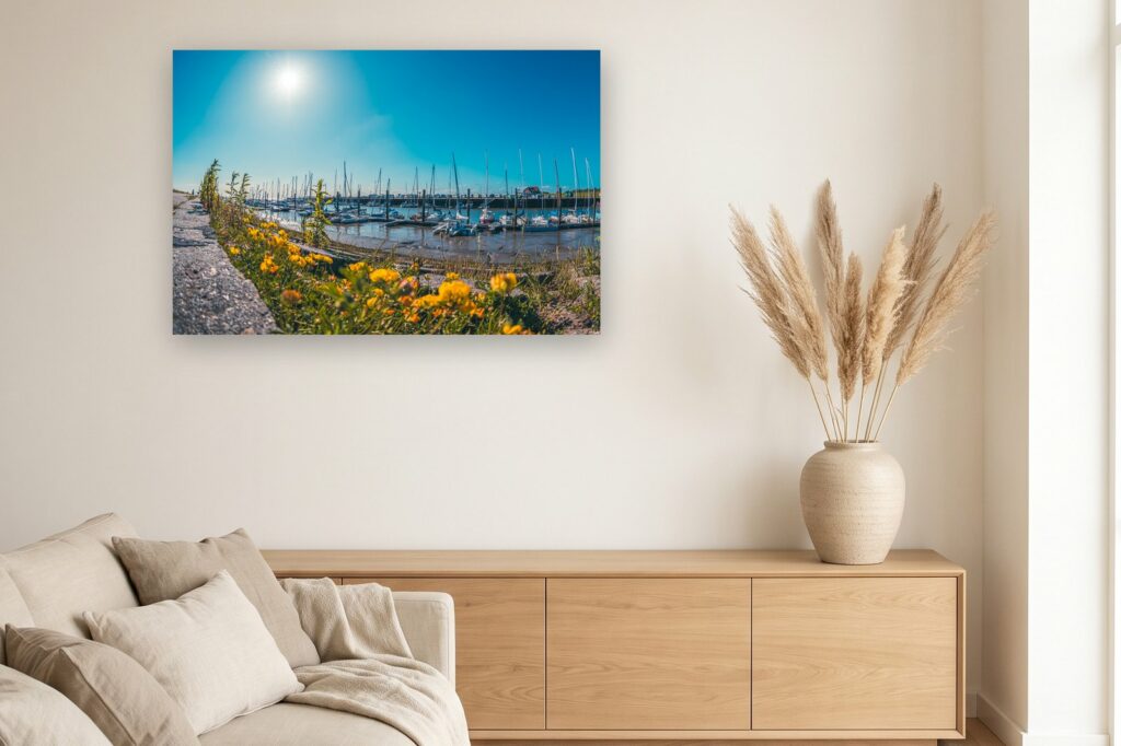 Leinwand Horumersiel Schillig 5 als 120 x 80 cm Leinwand im Wohnzimmer