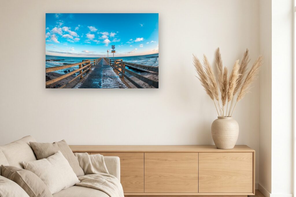 Leinwand Kühlungsborn 1 als 120 x 80 cm Leinwand im Wohnzimmer