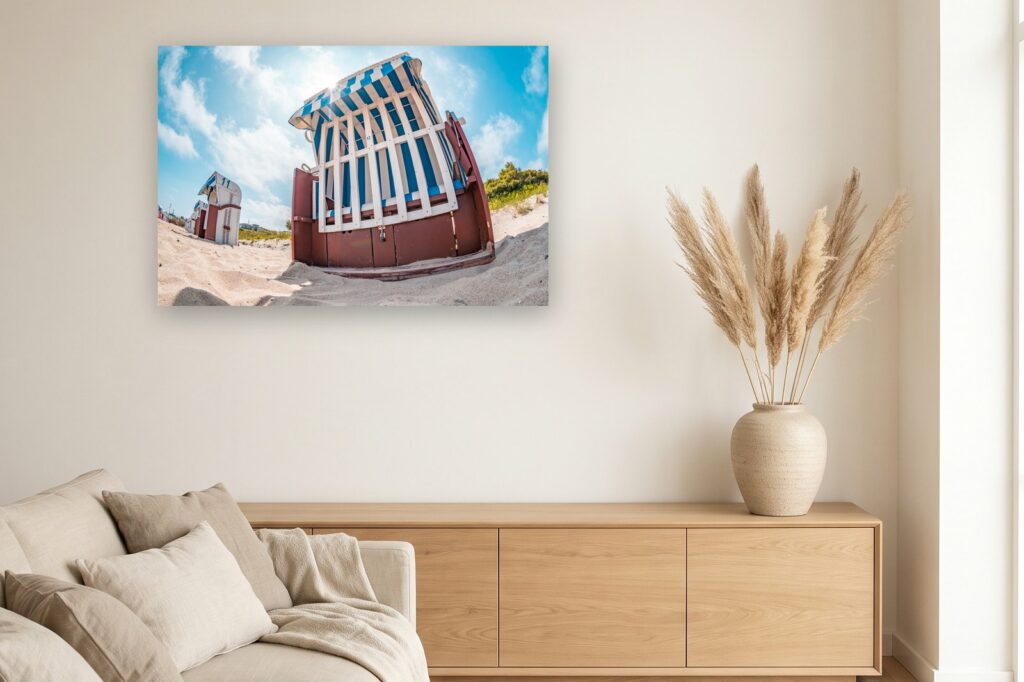 Leinwand Kühlungsborn 10 als 120 x 80 cm Leinwand im Wohnzimmer