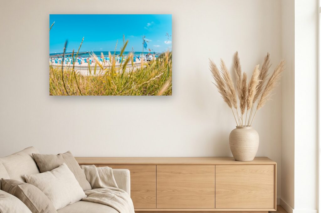 Leinwand Kühlungsborn 11 als 120 x 80 cm Leinwand im Wohnzimmer