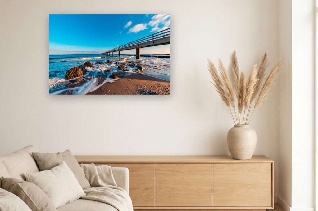 Leinwand Kühlungsborn 4 als 120 x 80 cm Leinwand im Wohnzimmer