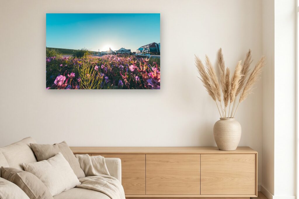 Leinwand Neuharlingersiel 1 als 120 x 80 cm Leinwand im Wohnzimmer