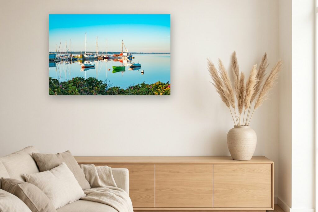 Leinwand Rerik 13 als 120 x 80 cm Leinwand im Wohnzimmer