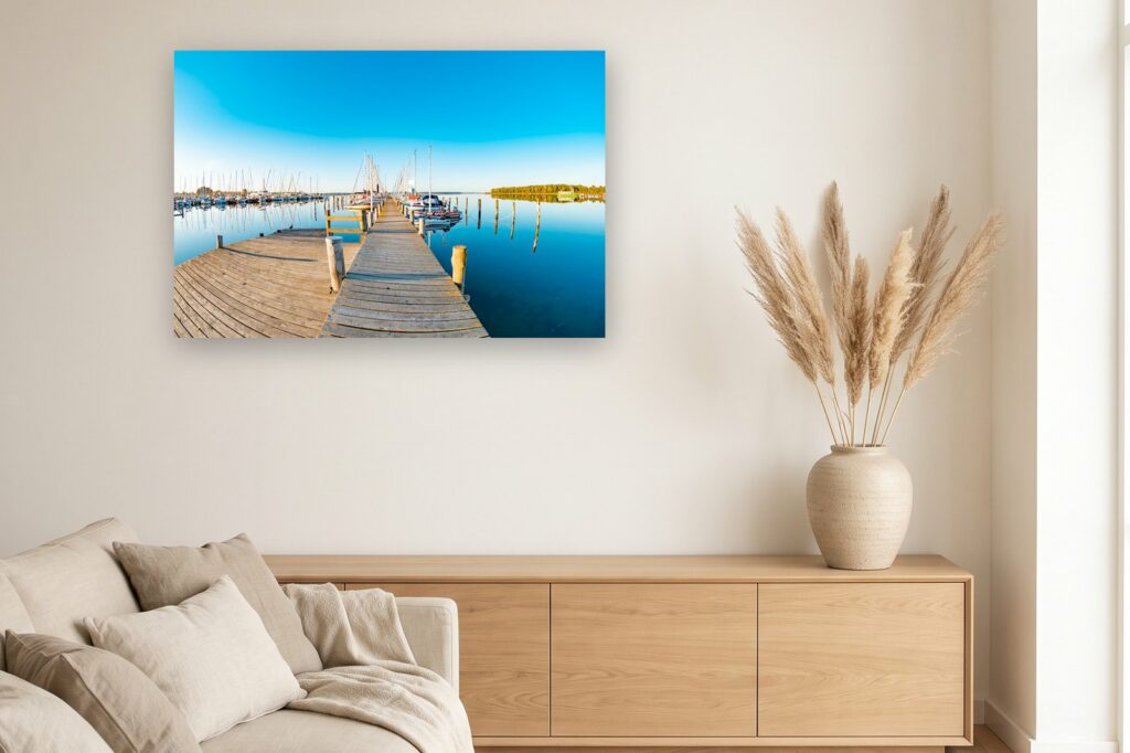 Leinwand Rerik 15 als 120 x 80 cm Leinwand im Wohnzimmer