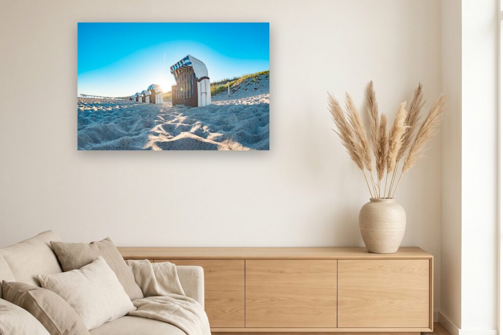 Leinwand Rerik 17 als 120 x 80 cm Leinwand im Wohnzimmer