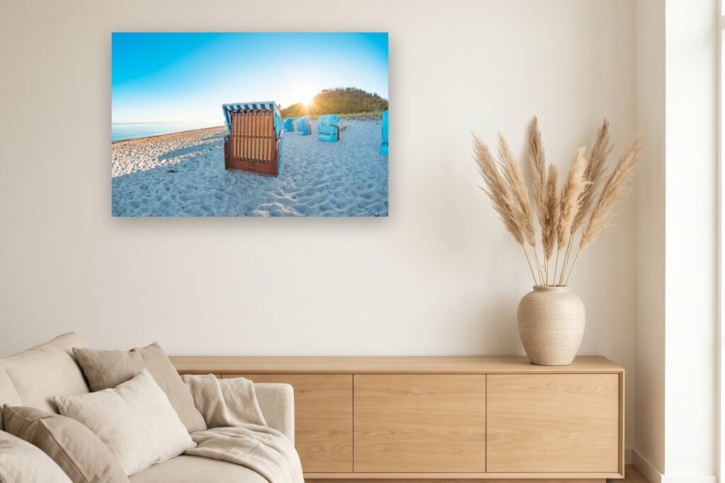 Leinwand Rerik 19 als 120 x 80 cm Leinwand im Wohnzimmer