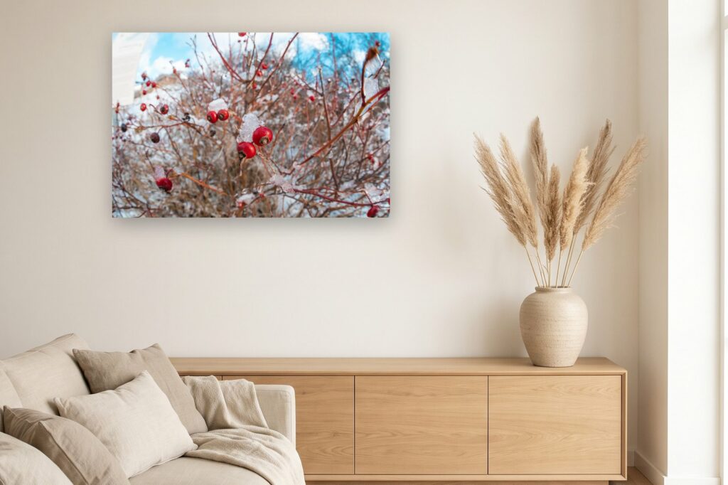 Leinwand Rerik 2 als 120 x 80 cm Leinwand im Wohnzimmer