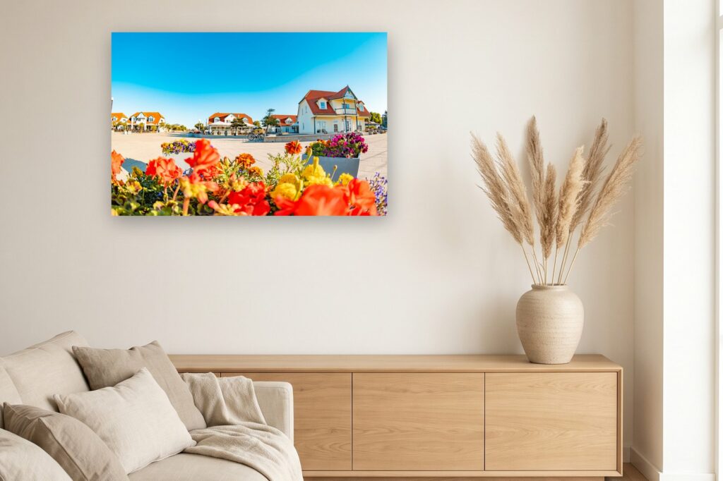 Leinwand Rerik 21 als 120 x 80 cm Leinwand im Wohnzimmer