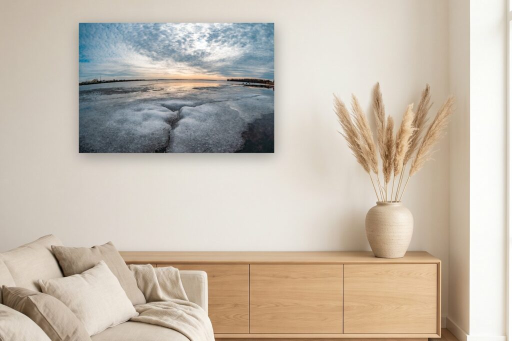 Leinwand Rerik 4 als 120 x 80 cm Leinwand im Wohnzimmer