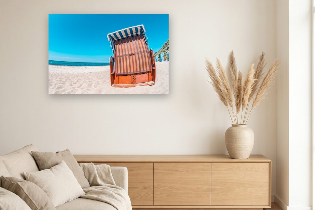 Leinwand Rerik 5 als 120 x 80 cm Leinwand im Wohnzimmer