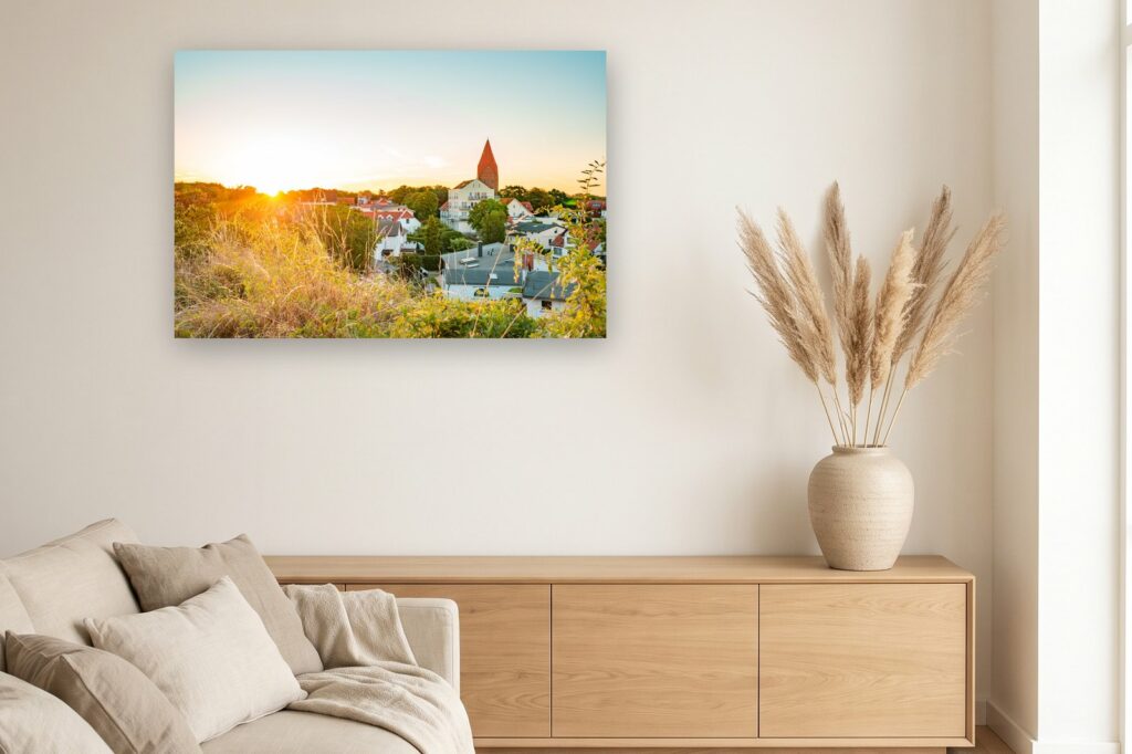 Leinwand Rerik 9 als 120 x 80 cm Leinwand im Wohnzimmer