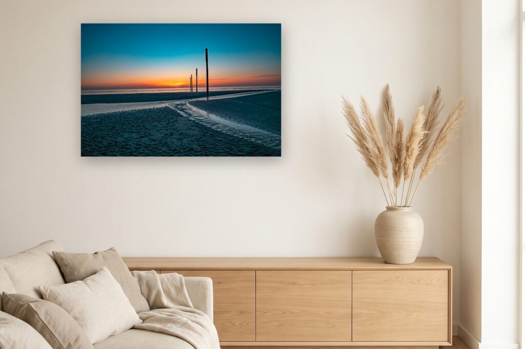 Leinwand Sankt Peter-Ording 1 als 120 x 80 cm Leinwand im Wohnzimmer