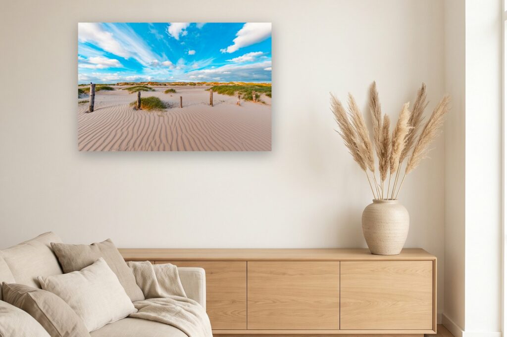 Leinwand Sankt Peter-Ording 10 als 120 x 80 cm Leinwand im Wohnzimmer