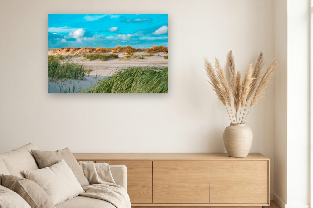 Leinwand Sankt Peter-Ording 11 als 120 x 80 cm Leinwand im Wohnzimmer