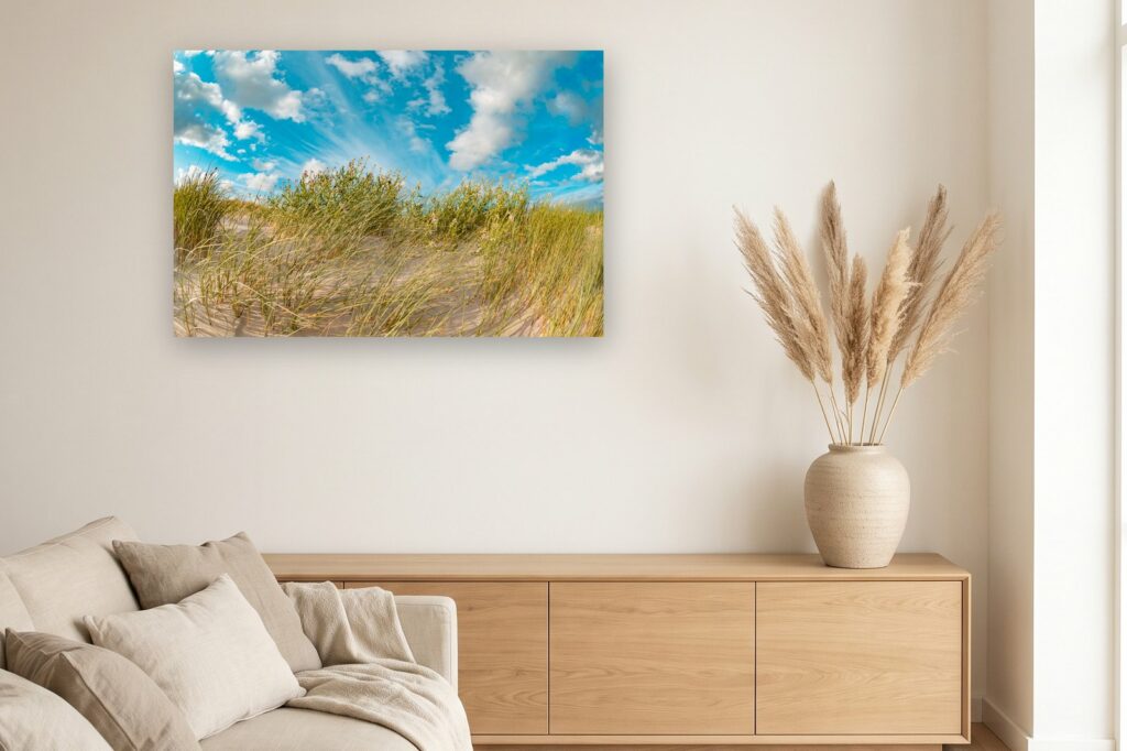 Leinwand Sankt Peter-Ording 13 als 120 x 80 cm Leinwand im Wohnzimmer